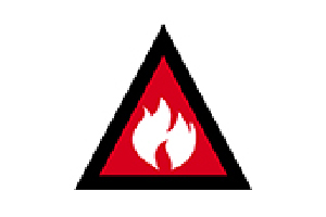 fire inside triangle