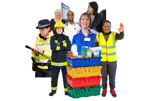 emergency services workers