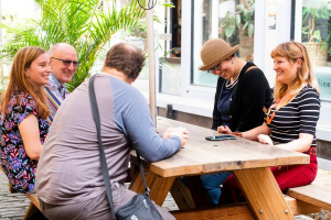 group of people at a neighbourhood centre