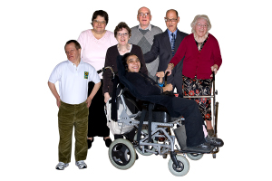 group of older people and people with disability