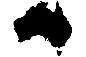 map of australia