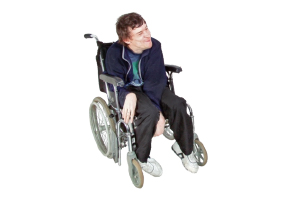 person in a wheelchair