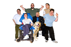 group of people with disability