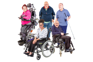 group of people with disability