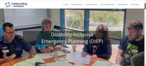 screenshot of the collaborating for inclusion DIPE webpage